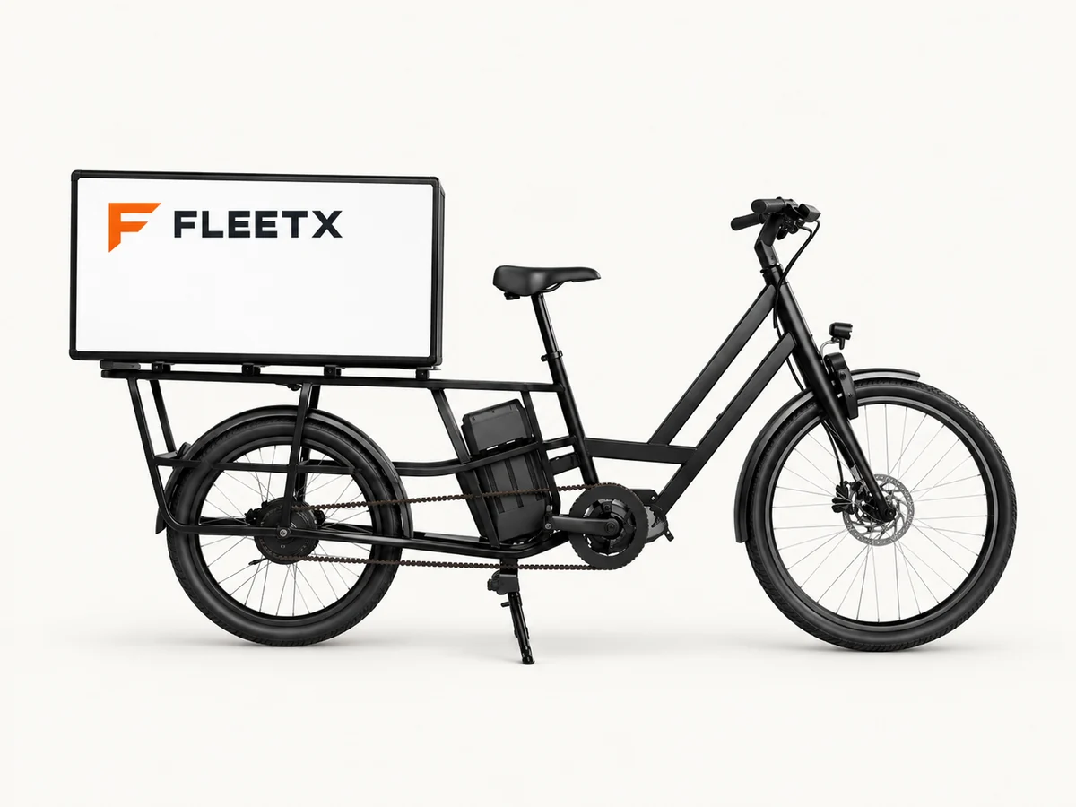 Elektrikli bisiklet — FleetX markalaması